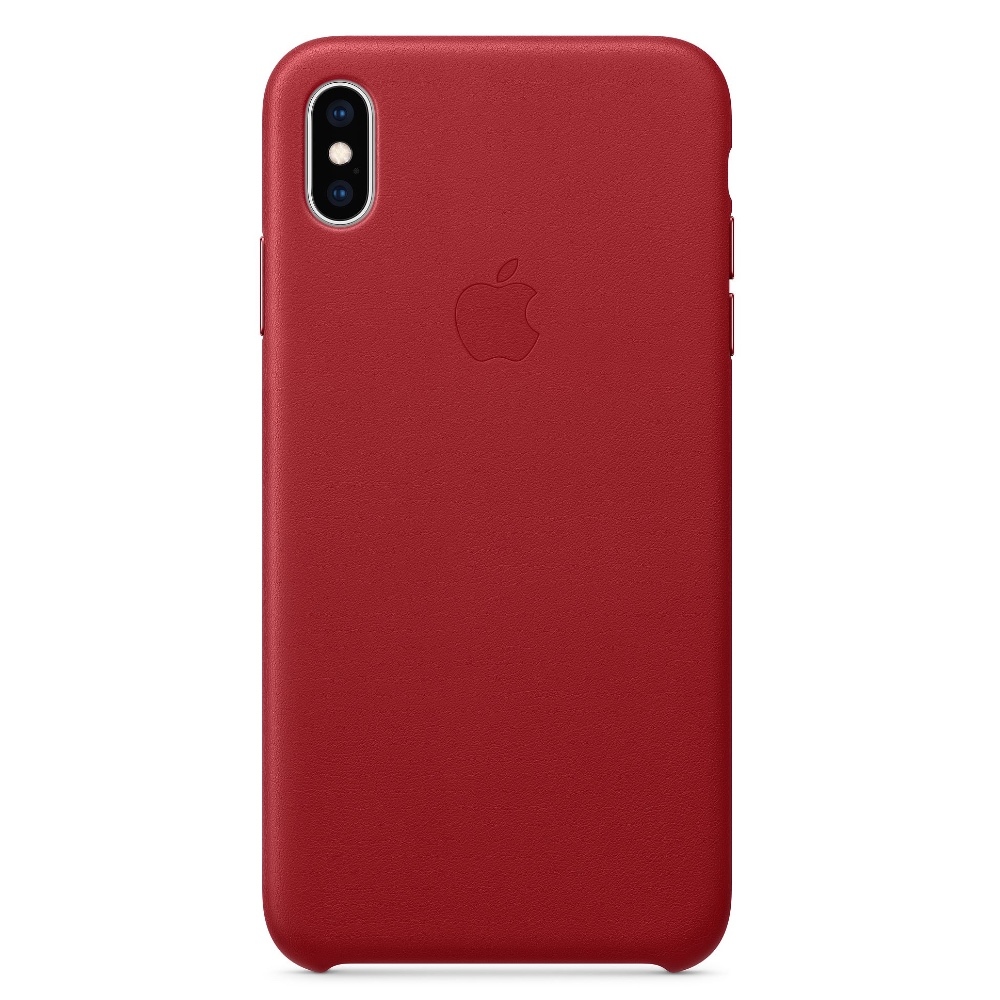 Apple kožený kryt na iPhone Xs Max - červený MRWQ2ZM/A