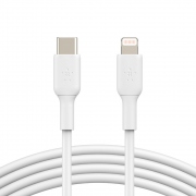 Belkin BoostCharge USB-C kabel s Lightning konektorem, bílý