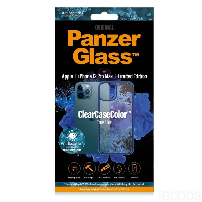 PanzerGlass ClearCaseColor True Blue kryt pro iPhone 12 Pro Max