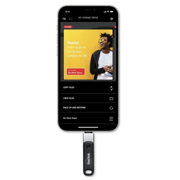 SanDisk iXpand Go Flash Drive 128GB pro iPhone