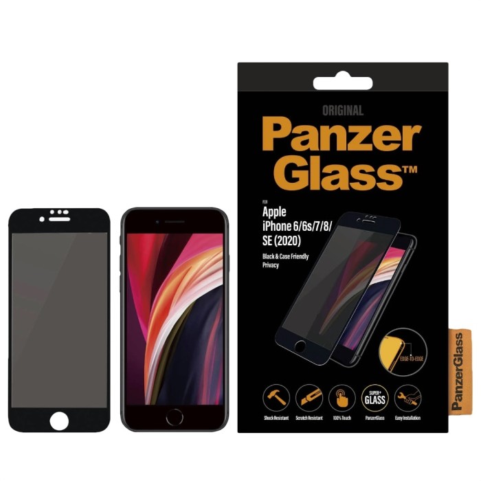 PanzerGlass Case Friendly Privacy tempered glass for iPhone SE / 8 / 7 / 6