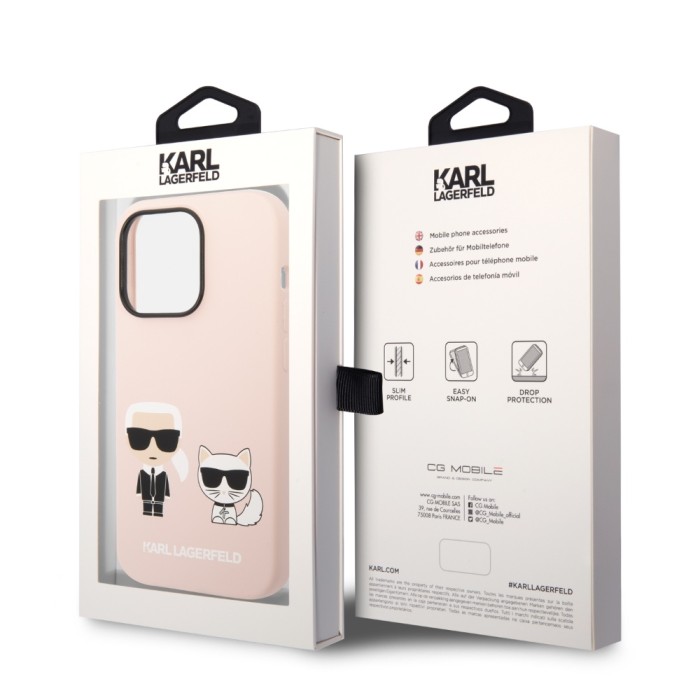 Karl Lagerfeld & Choupette Silicone Case with MagSafe iPhone 14 Pro