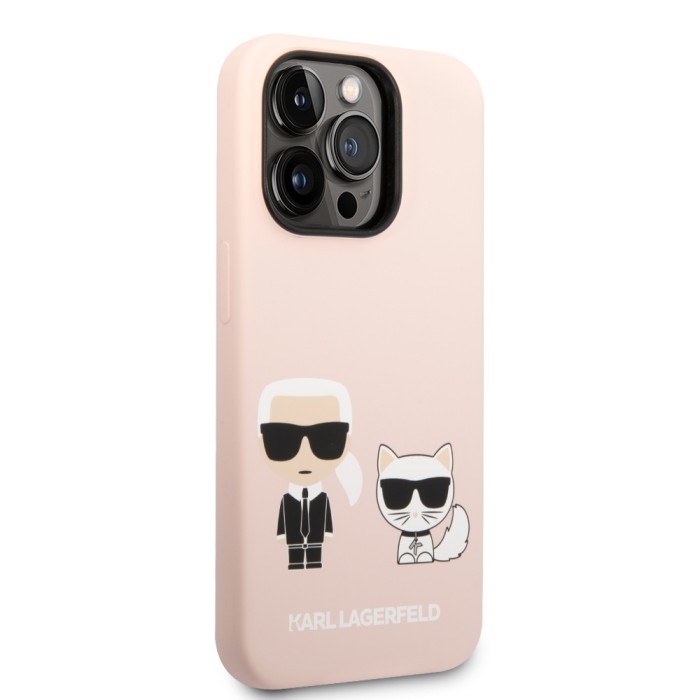 Karl Lagerfeld & Choupette Silicone Case with MagSafe iPhone 14 Pro