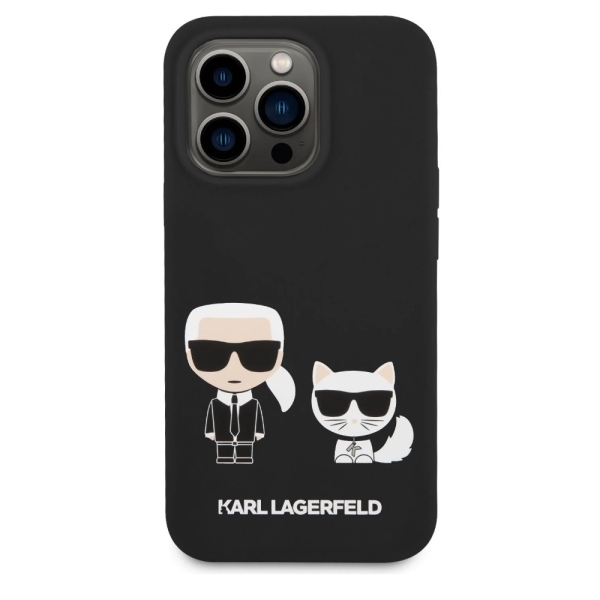 Karl Lagerfeld & Choupette Silicone Case with MagSafe iPhone 14 Pro Max