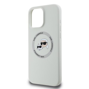Karl Lagerfeld Double Heads Silicone Case with MagSafe for iPhone 16 Pro Max